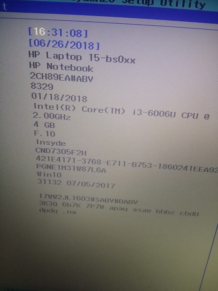 hp laptop 15-bs0xx