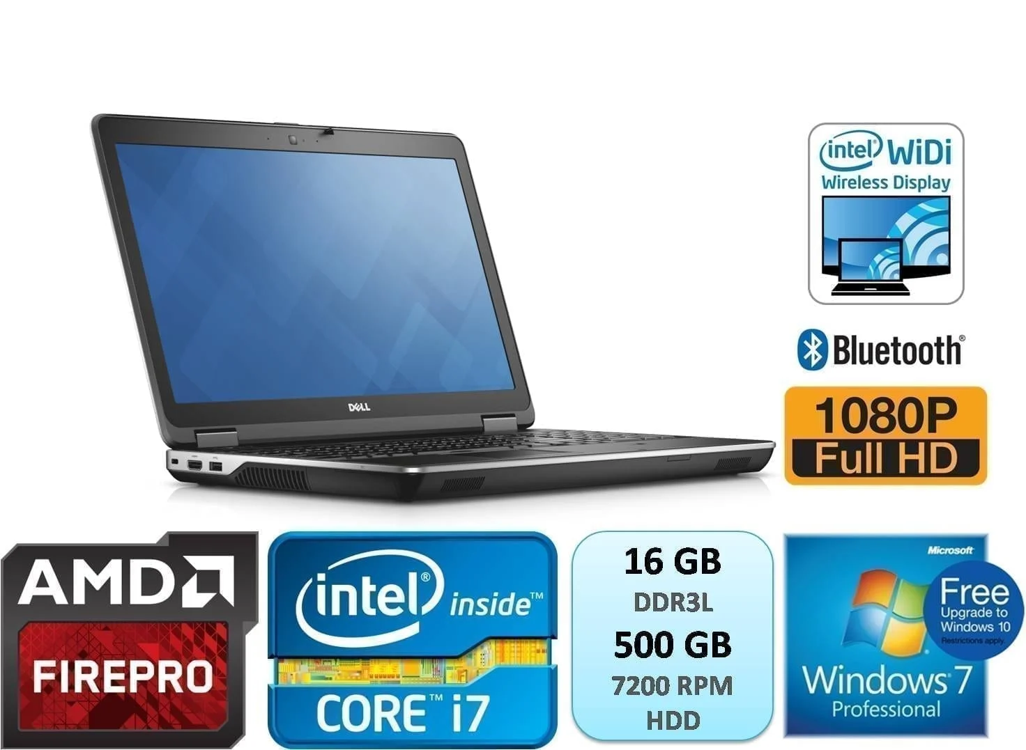 Dell Precision M2800 مخصص للمحترفين - اعلي اداء في الجرافيك والالعاب بشاشة 15.6 وكارت فيجا فاير برو اي ام دي 2 جيجا ddr5