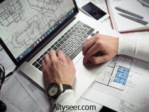 blueprints, entrepreneur, hands
