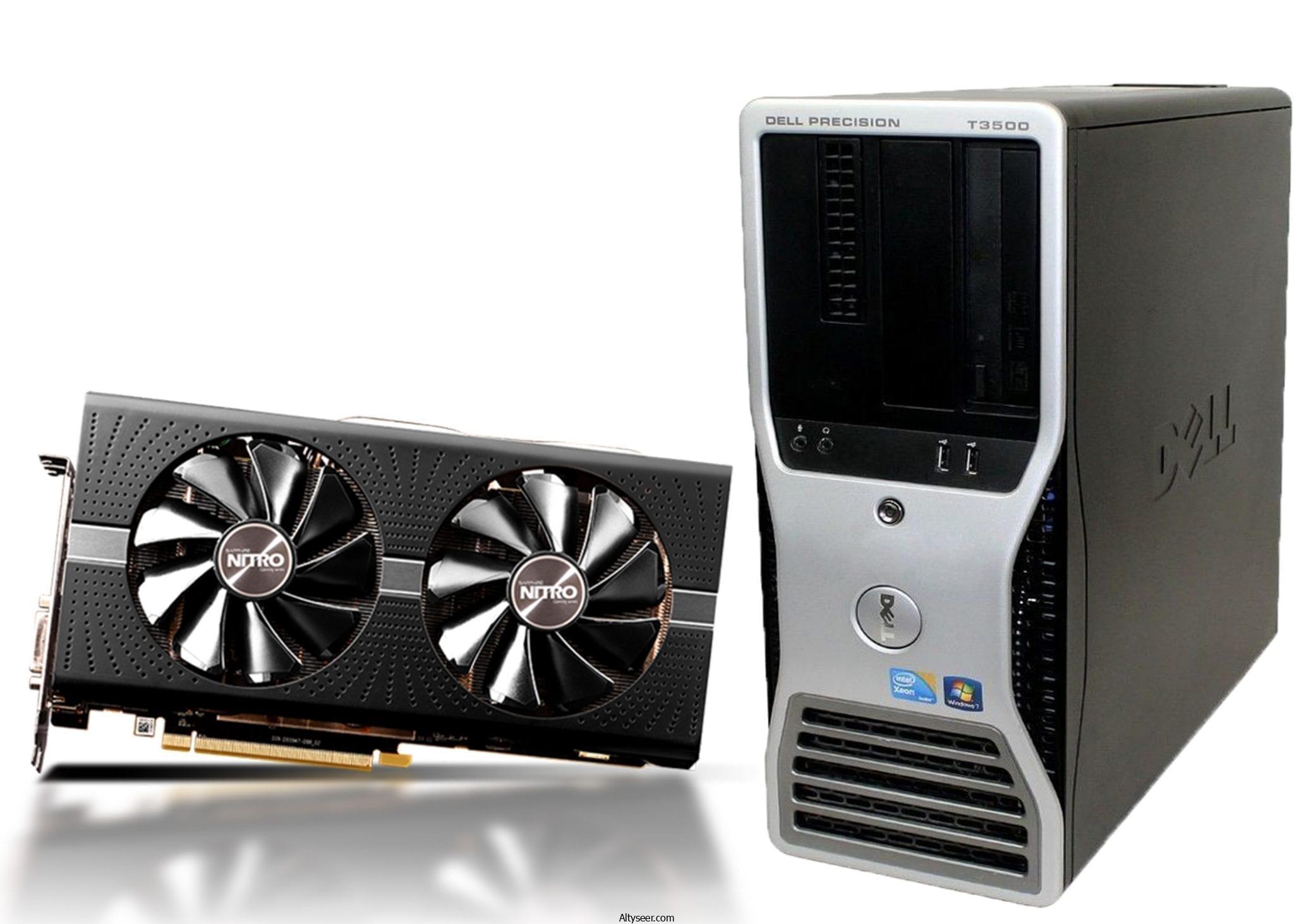 DELL T3500 أقوى جهاز للألعاب و البرامج - كارت RX 580 - هاردين - رام 16 جيجا