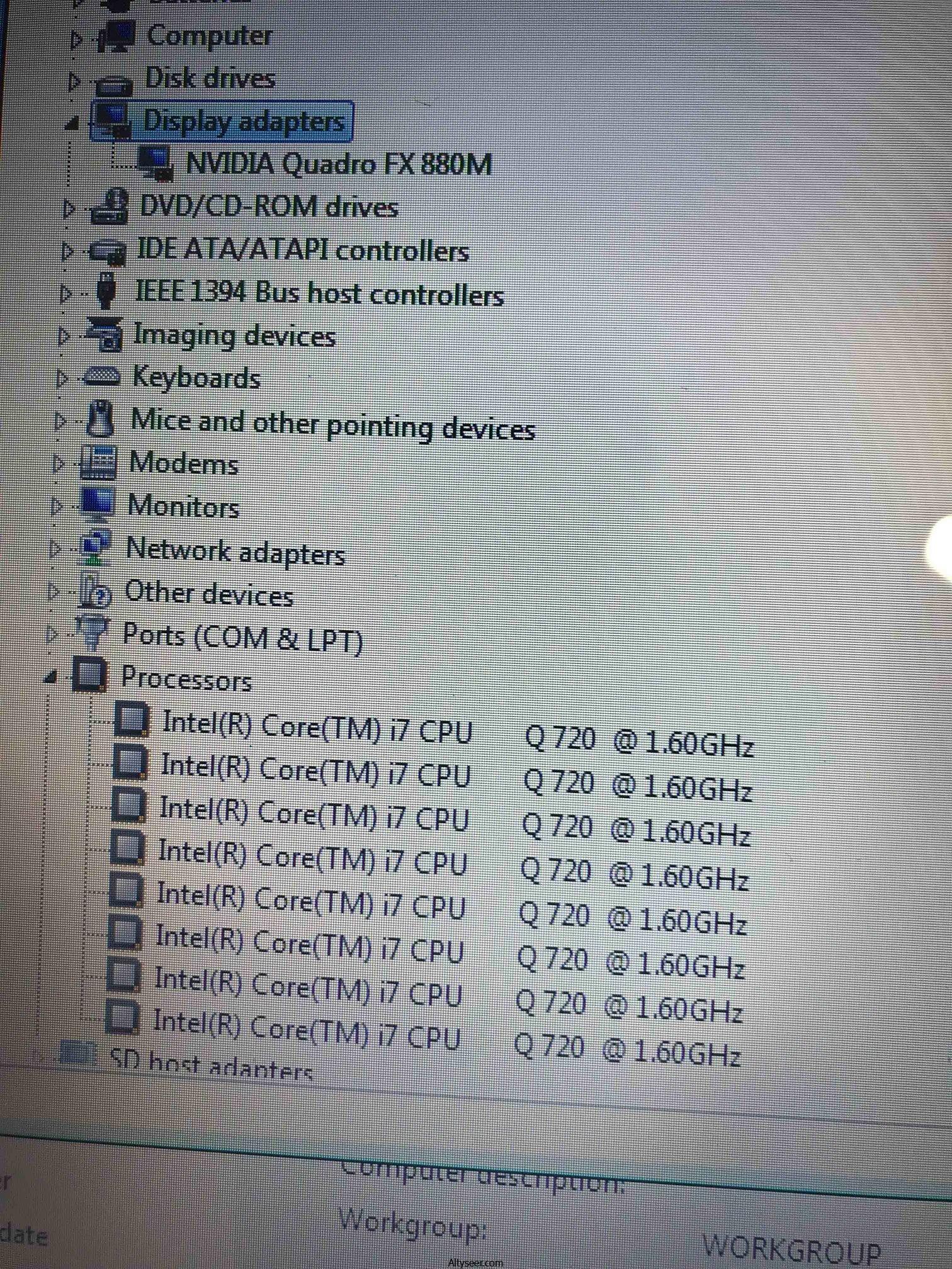 Lenovo ThinkPad W510 Laptop 15.6 Quad Core i7 1.73GHz 4GB 320GB DVDRW NVIDIA 1GB - الصورة 2