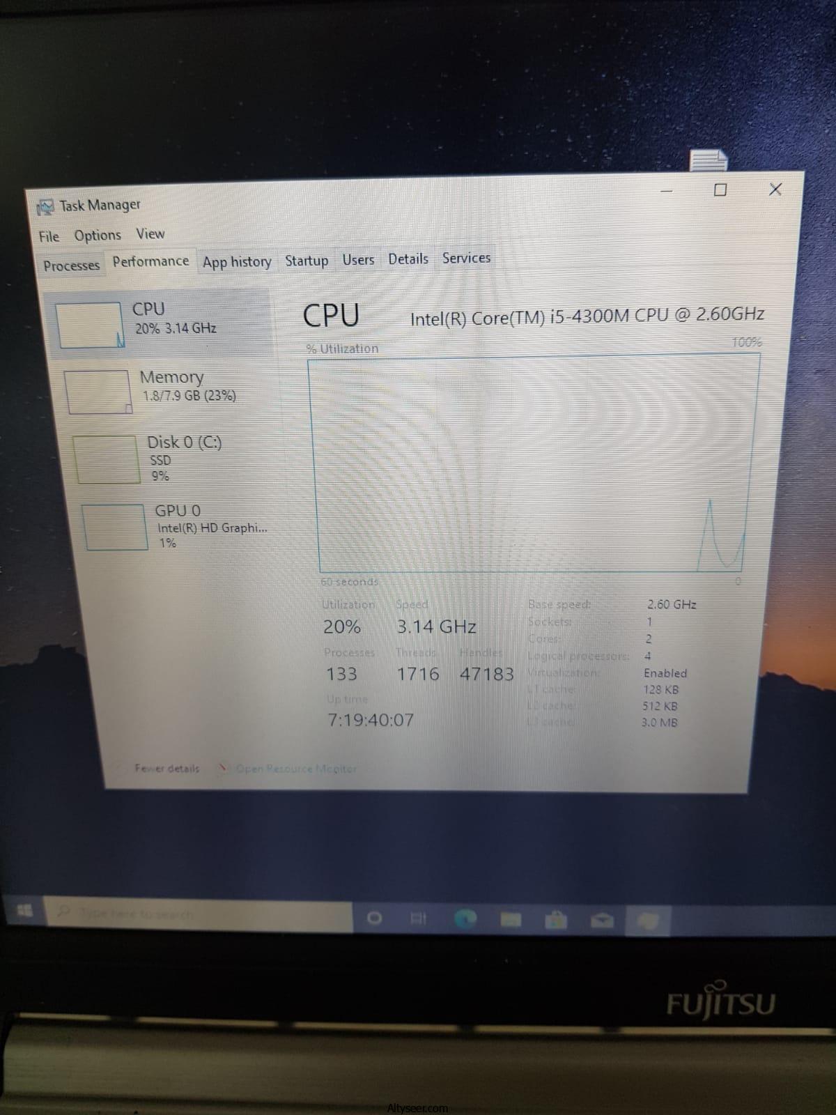 Fujitsu LifeBook E744 لأول مرة لابتوب ياباني اصلي كور اي5 جيل رابع بحالة الجديد - الصورة 9