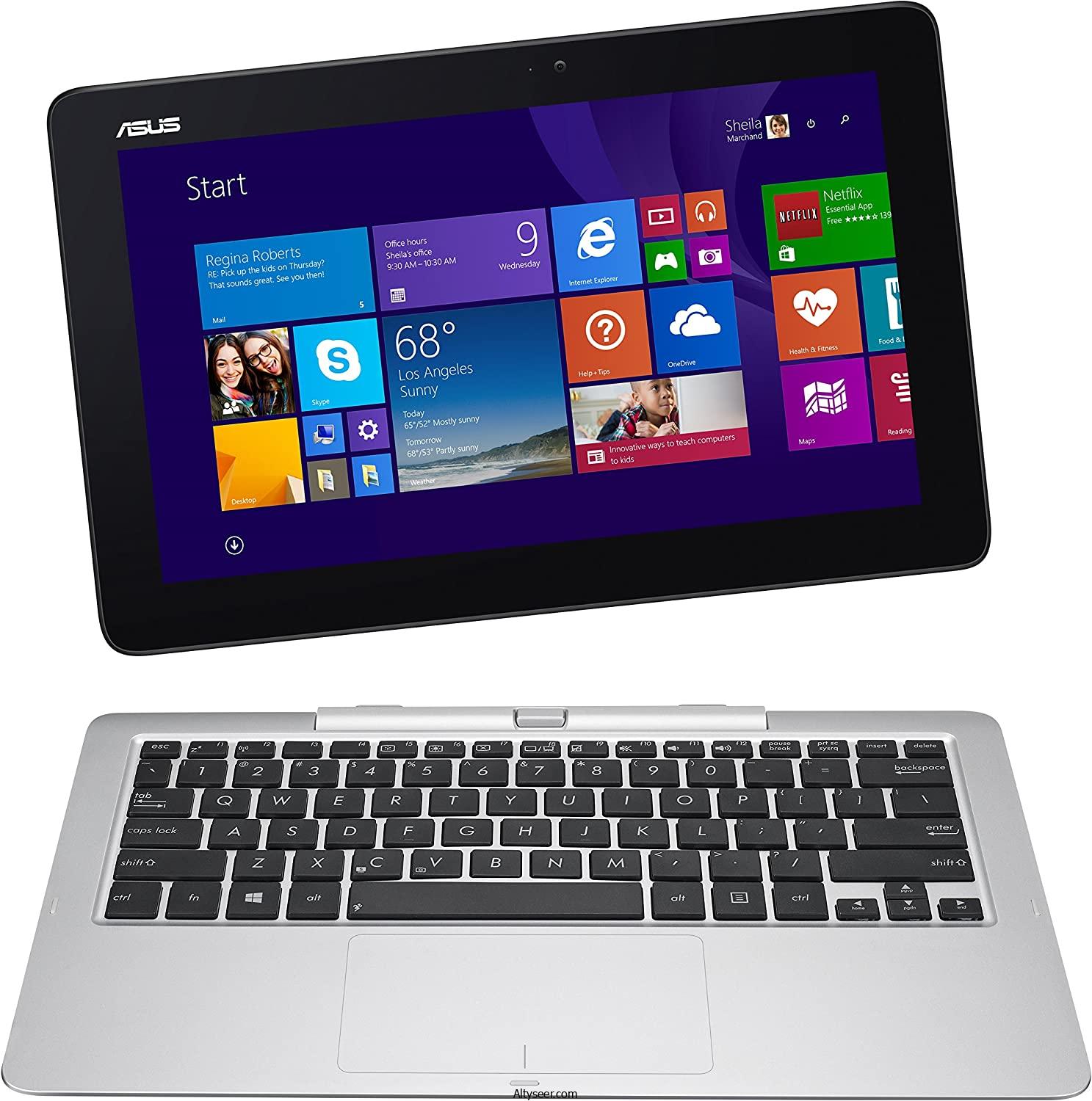 ASUS لاب توب ترانسفورمر T200TA Ultraportable - معالج انتل Atom - 2 جيجابايت رام - 32 جيجابايت SSD - شاشة 11.6 بوصة عالية الجودة - معالج رسومات انتل - Windows 8.1 - أزرق - الصورة 6