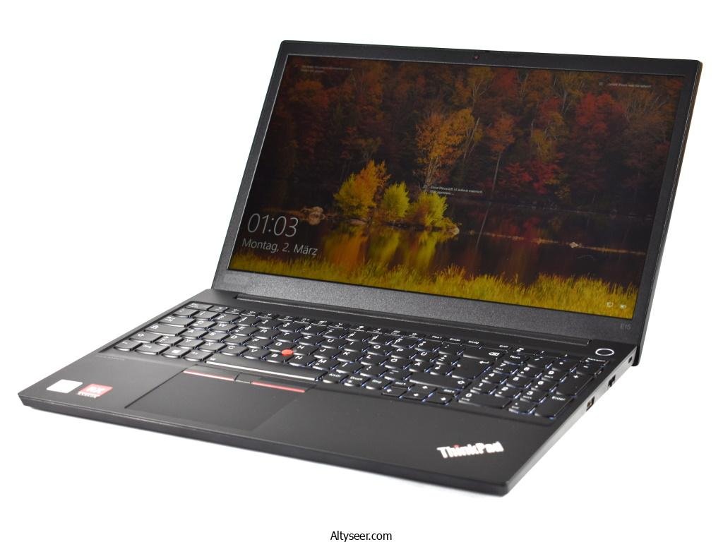 Lenovo ThinkPad E15 High Performance Business Laptop: Intel 10th Gen i7-10510U Quad-Core, 16GB RAM, 500GB SSD, 15.6" FHD 1920x1080 IPS Display, Fingerprint, Win 10 Pro, Black - الصورة 2