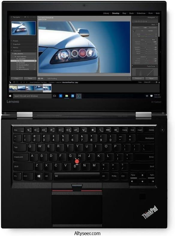 Lenovo Flagship ThinkPad X1 Carbon 14" FHD Ultrabook Laptop (6th Gen Intel Core i5-6300U CPU up to 3.0GHz, 8GB RAM, 256GB SSD, Fingerprint Reader, Bluetooth, Windows 10 Pro) - الصورة 4