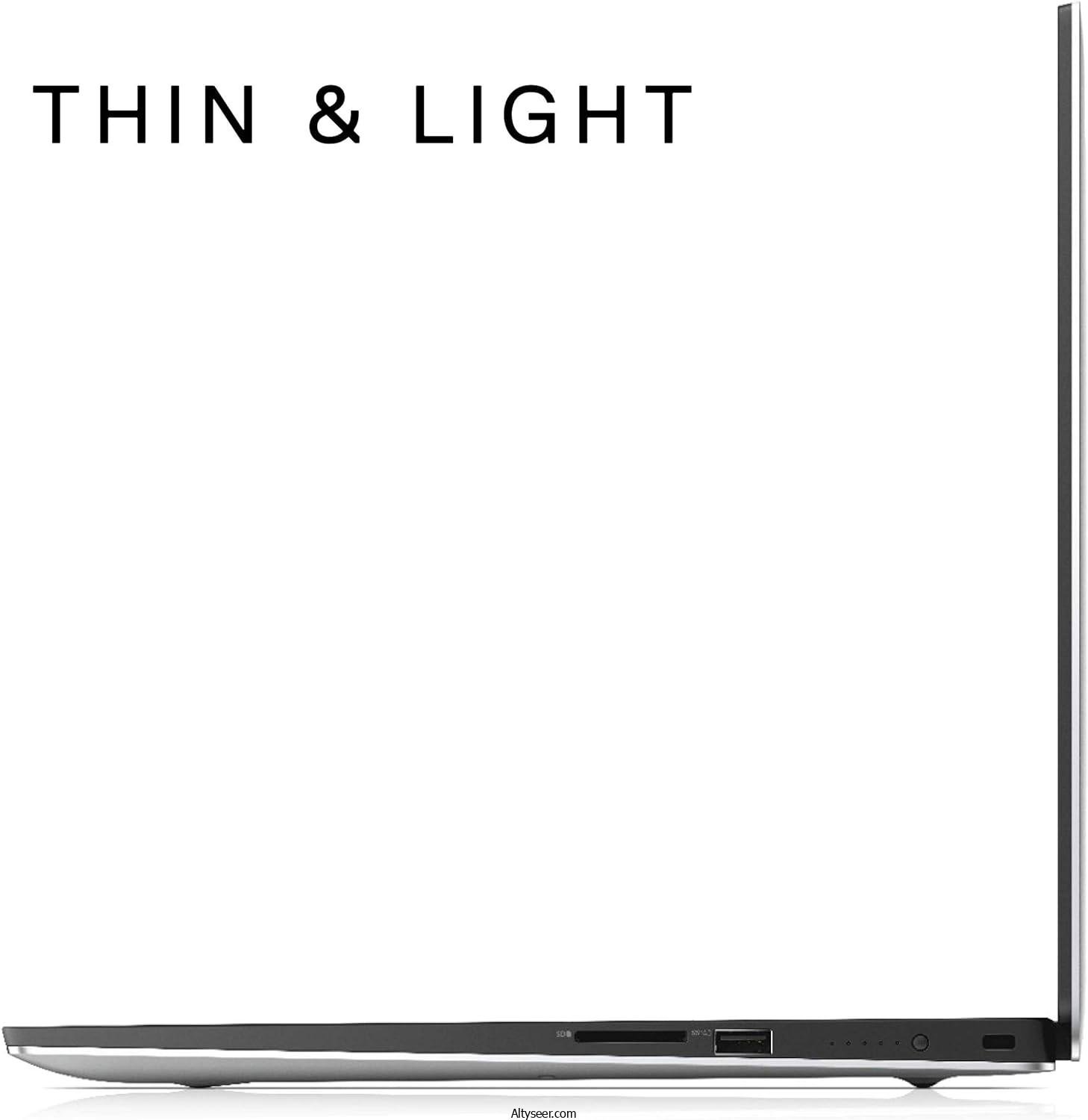 لابتوب Dell XPS 15 9570 - الجيل الثامن من معالج Intel Core i7-8750H، شاشة تعمل باللمس 4K، ذاكرة وصول عشوائي DDR4 بسعة 16 جيجابايت وسرعة 2666 ميجاهرتز، سعة تخزين SSD بحجم 512 جيجابايت، بطاقة رسومات NVIDIA GeForce GTX 1050Ti، نظام التشغيل Windows 10 Home، قادر على تشغيل الألعاب - الصورة 2