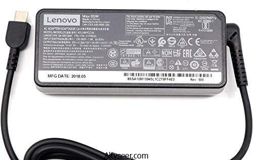 شاحن لينوفو اصلي 65 وات 20 فولت 3.25 امبير، USB نوع سي لمحول شاحن لاب توب، يو اس بي