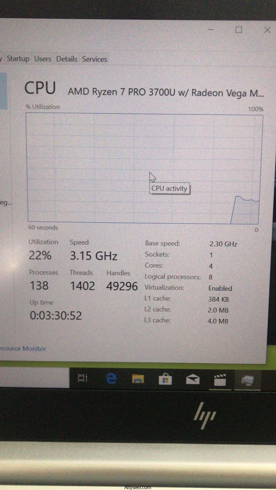 HP EliteBook 745 G6 – AMD Ryzen 7 PRO 3700U – 8G Ram – 256G SSD - Radeon Vega Mobile Gfx 2g ddr5 - الصورة 5