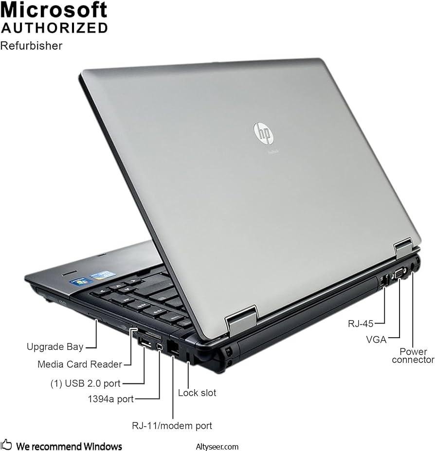 HP Probook 6450b – Core™i5 CPU M520 Processor (2.40 GHz) ram 4GB DDR3 250GB HDD - الصورة 2