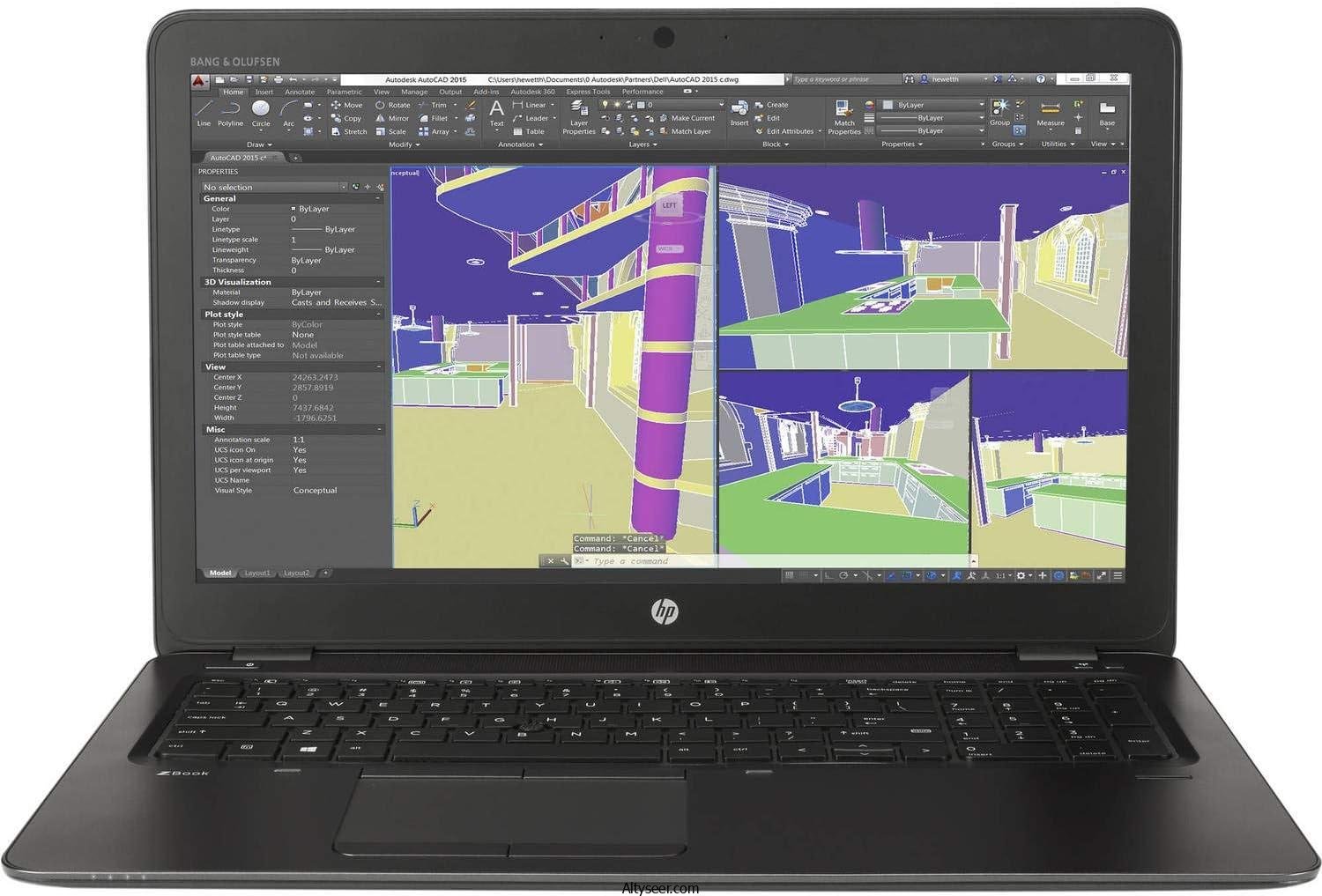 HP Mobile Workstation ZBook 15U G3 15.6in FHD Laptop, Core i7-6600U 2.6GHz, 16GB RAM, 512GB Solid State Drive - الصورة 7