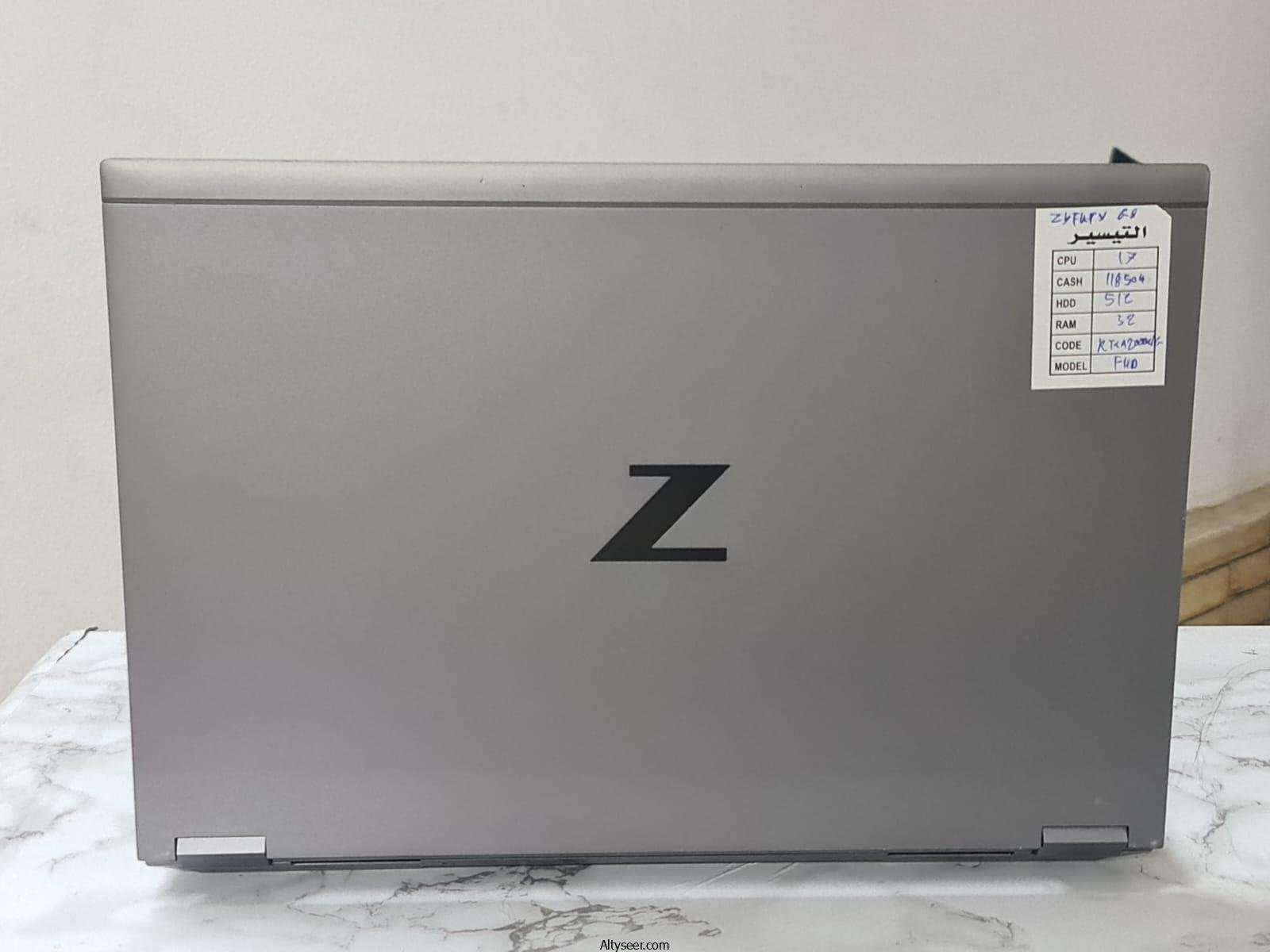 hp zbook fury 15 g8 – Nvidia RTX A2000 – 15.6 fhd - ssd 512 nvme - 16g ram - الصورة 4