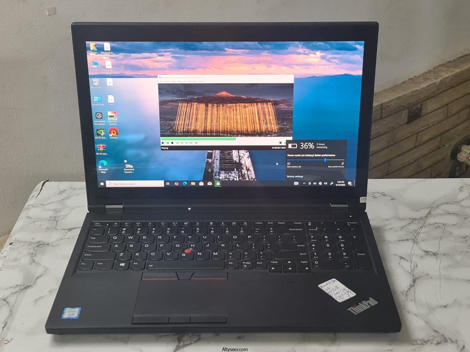 LENOVO THINKPAD P52 XEON E-2176M 16GBM.2 512G 15.6 4k touch screen NVIDIA QUADRO P2000 - الصورة 4