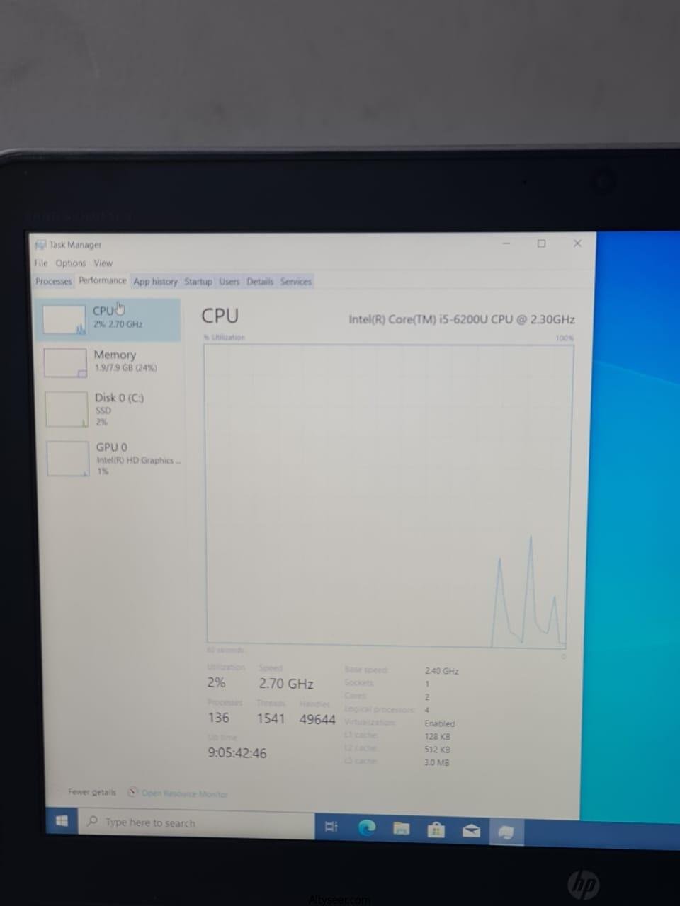HP ELITEBOOK 850 G3 بحالة الزيرو وبشاشة 15.6 (هارد 256 ssd) رام 8 جيجا DDR4 عرض لمدة اسبوعين - الصورة 7