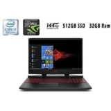 HP Omen 15-dc1047nr Gaming Laptop – Intel Core I7 – 32GB RAM – 512GB SSD – 15.6-inch FHD – 8 GB GPU – Windows – Black-مواصافات وسعر هذا الجهاز في مصر